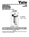 YALE ACL - 3325